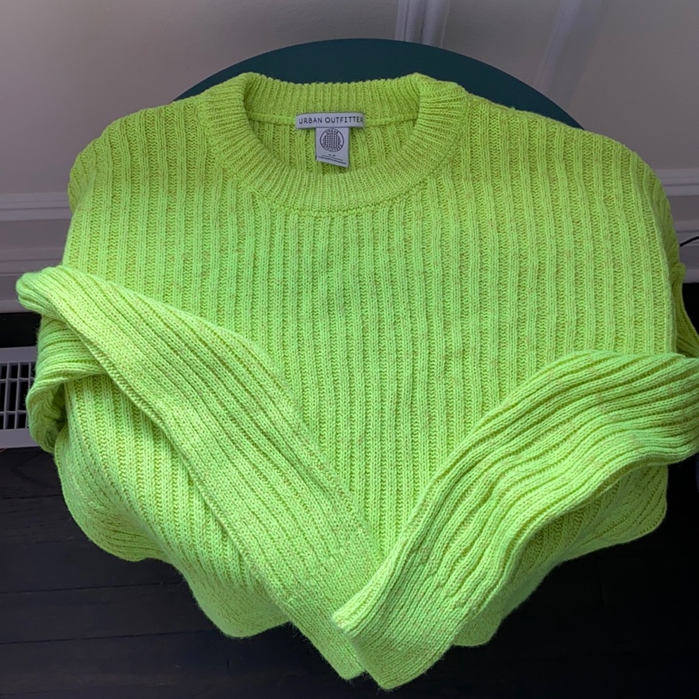 Urban Outfitters cropped neon sweater
